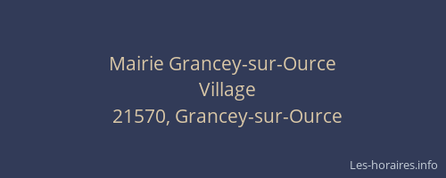 Mairie Grancey-sur-Ource