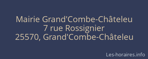 Mairie Grand'Combe-Châteleu