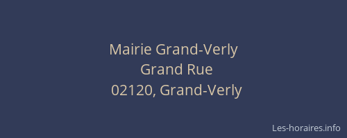 Mairie Grand-Verly