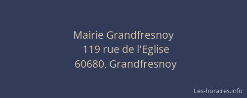 Mairie Grandfresnoy