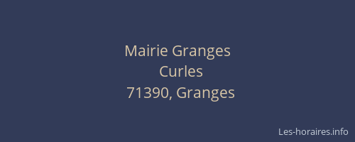 Mairie Granges