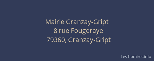Mairie Granzay-Gript
