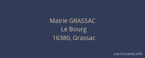 Mairie GRASSAC