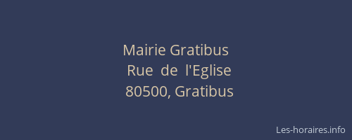 Mairie Gratibus