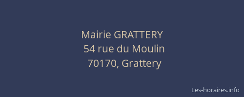 Mairie GRATTERY