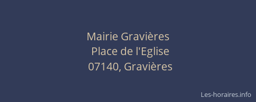 Mairie Gravières