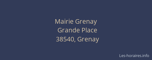 Mairie Grenay