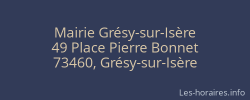 Mairie Grésy-sur-Isère