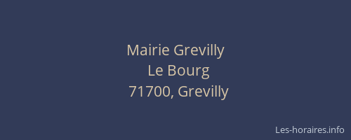 Mairie Grevilly