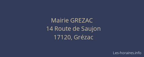 Mairie GREZAC