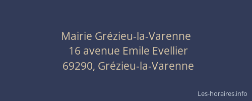 Mairie Grézieu-la-Varenne