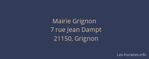 Mairie Grignon
