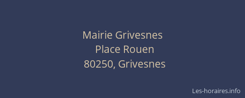 Mairie Grivesnes