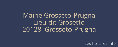 Mairie Grosseto-Prugna