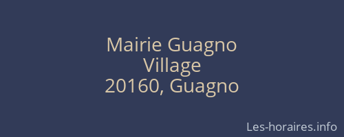 Mairie Guagno