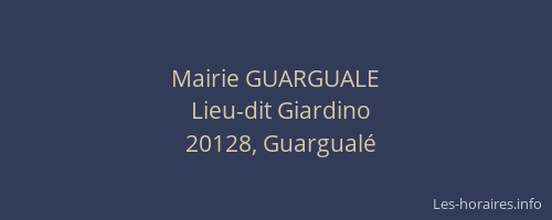 Mairie GUARGUALE