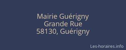 Mairie Guérigny