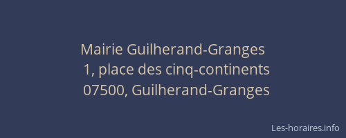 Mairie Guilherand-Granges
