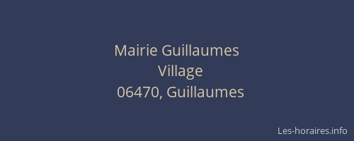 Mairie Guillaumes