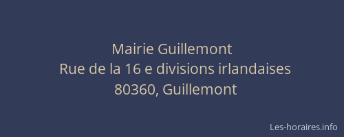 Mairie Guillemont