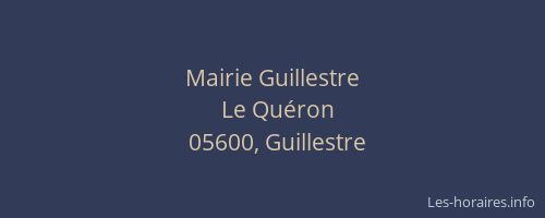 Mairie Guillestre