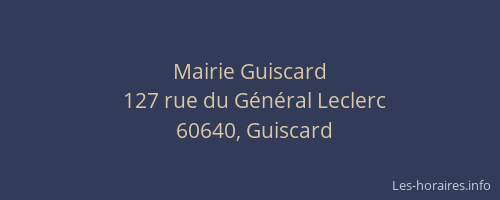 Mairie Guiscard