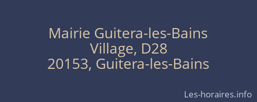 Mairie Guitera-les-Bains