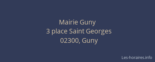 Mairie Guny