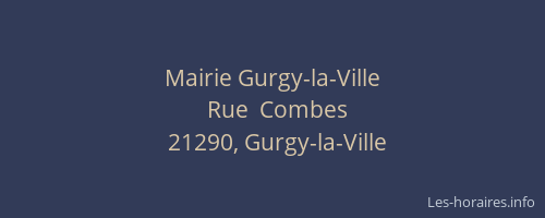 Mairie Gurgy-la-Ville