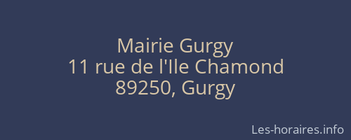 Mairie Gurgy