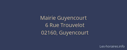 Mairie Guyencourt