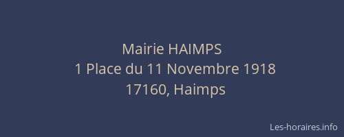 Mairie HAIMPS