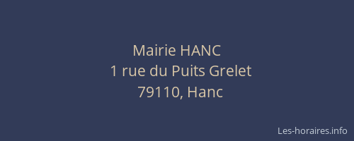 Mairie HANC