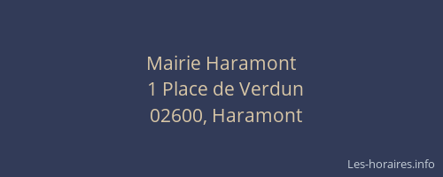 Mairie Haramont