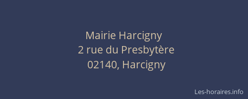 Mairie Harcigny