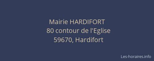 Mairie HARDIFORT
