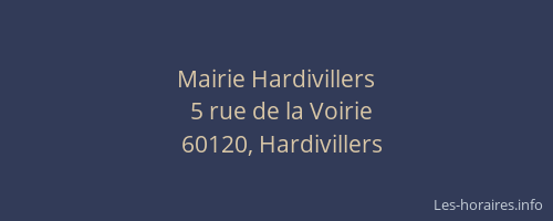 Mairie Hardivillers