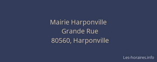 Mairie Harponville