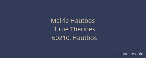 Mairie Hautbos