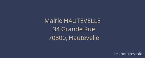 Mairie HAUTEVELLE