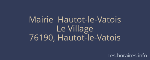 Mairie  Hautot-le-Vatois