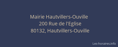 Mairie Hautvillers-Ouville