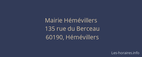 Mairie H&eacute;m&eacute;villers