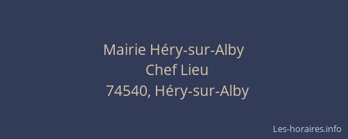 Mairie H&eacute;ry-sur-Alby