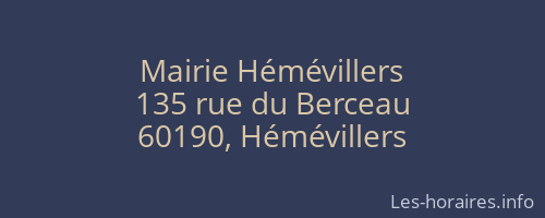 Mairie Hémévillers