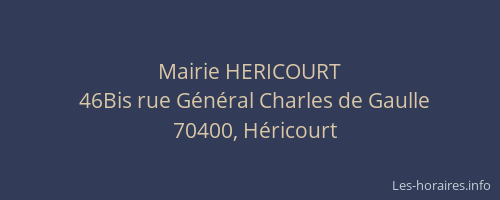Mairie HERICOURT