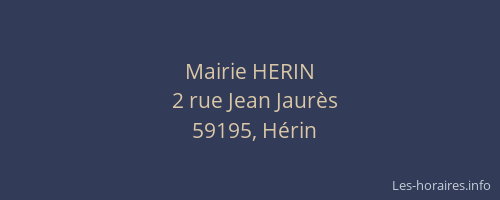 Mairie HERIN