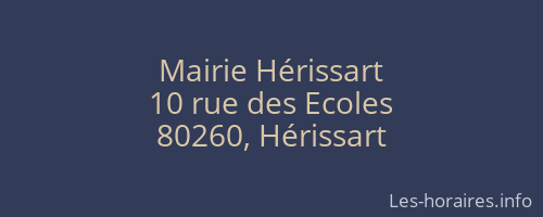 Mairie Hérissart