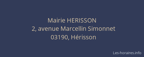 Mairie HERISSON