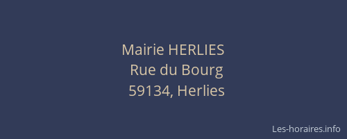 Mairie HERLIES